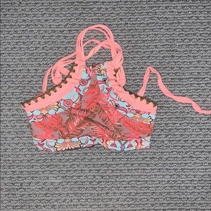 Maaji reversible open tie back swimsuit top